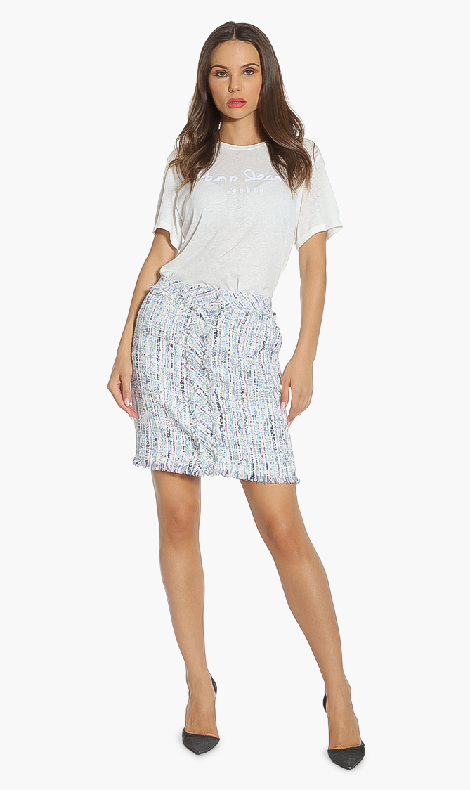 

Karl Lagerfeld Classic Boucle Skirt