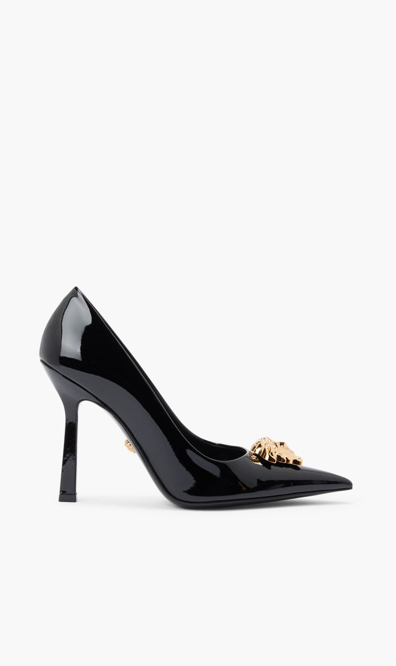 

Versace Black La Medusa Patent Leather Pumps for Women | The Deal Outlet