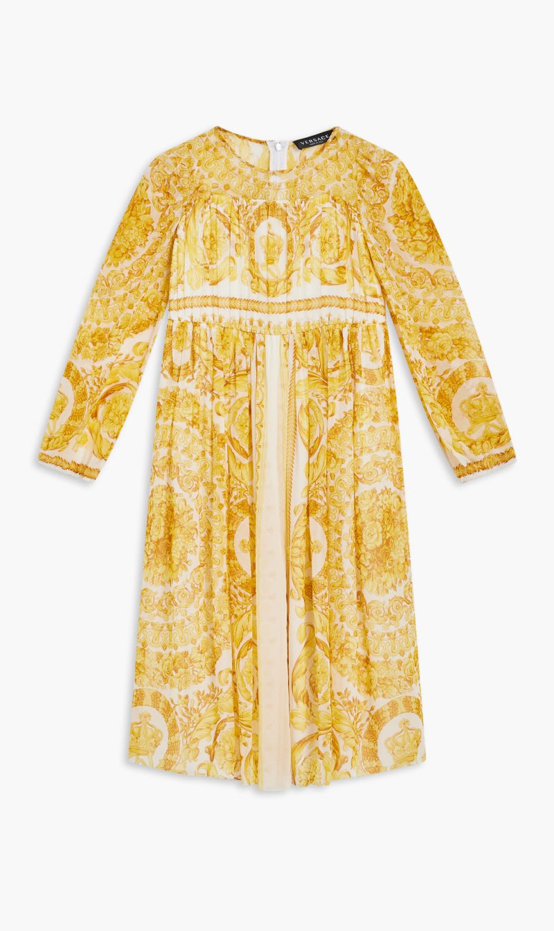 

Versace Yellow Jg Dress Rn Ls Ao Barocco Ramadan for Kids | The Deal Outlet
