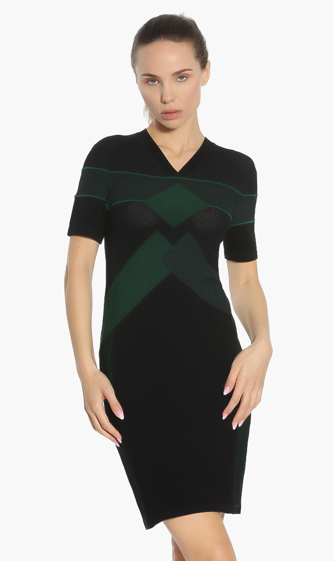 

Kenzo V-neck Stretch Sweater Dress