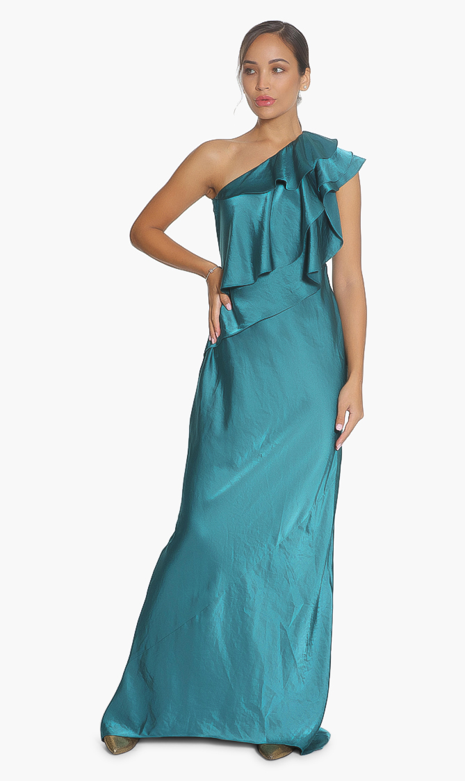 

Paule Ka Ruffled One-shoulder Dress