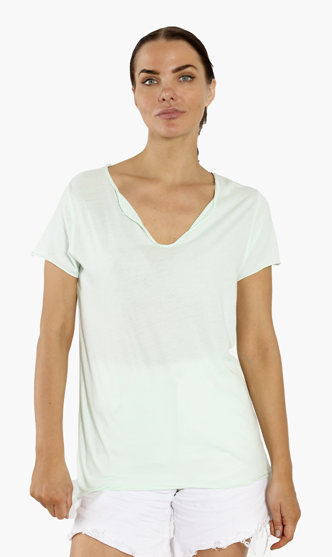

Zadig & Voltaire Tunys Slub Overdyed Henley T-shirt