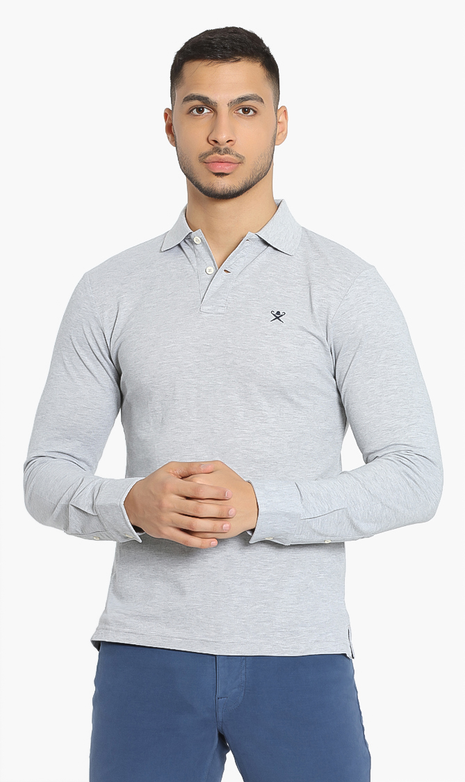 

Hackett London Logo Long Sleeves Polo Shirt
