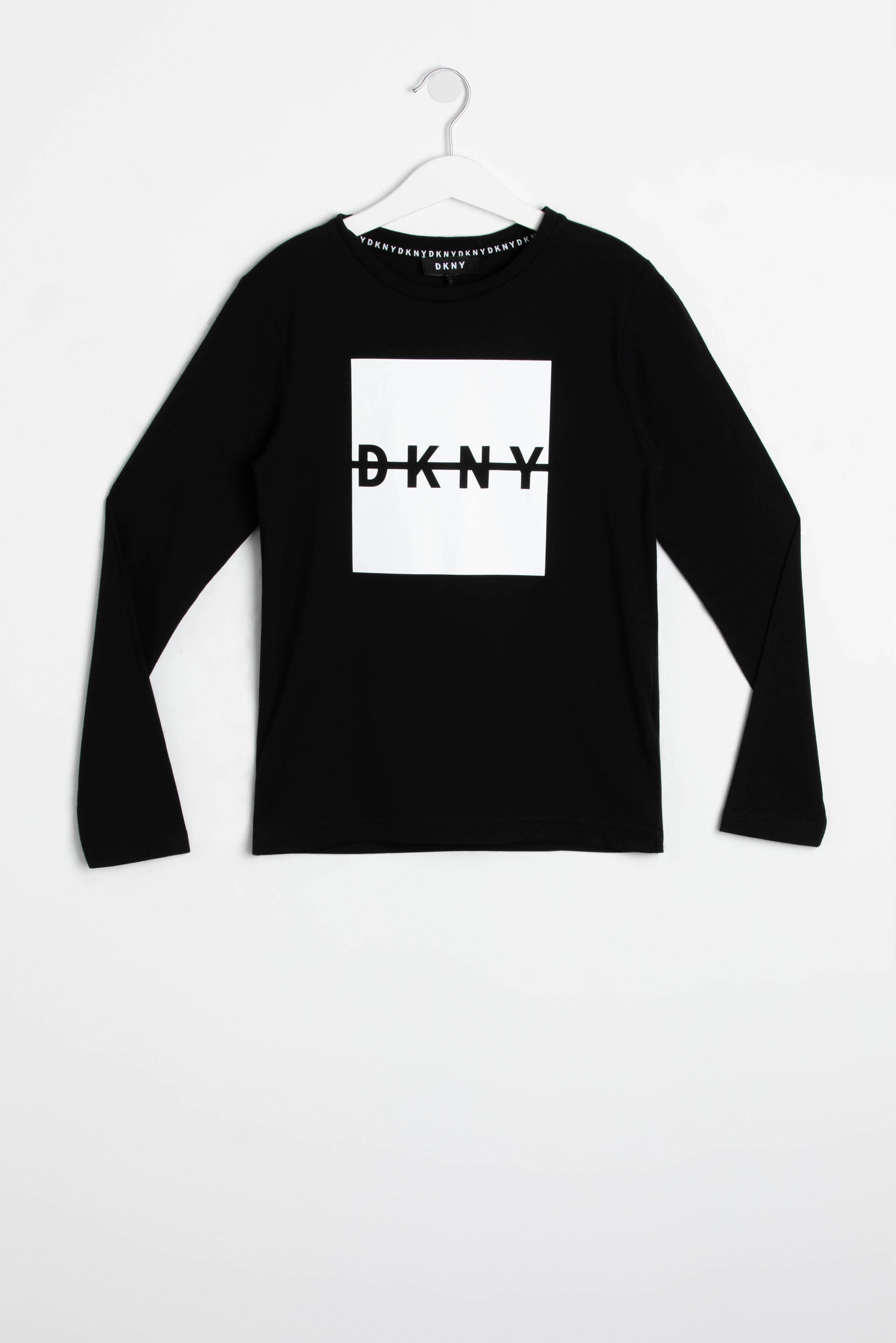 

Logo Print Long Sleeves T-shirt, Black