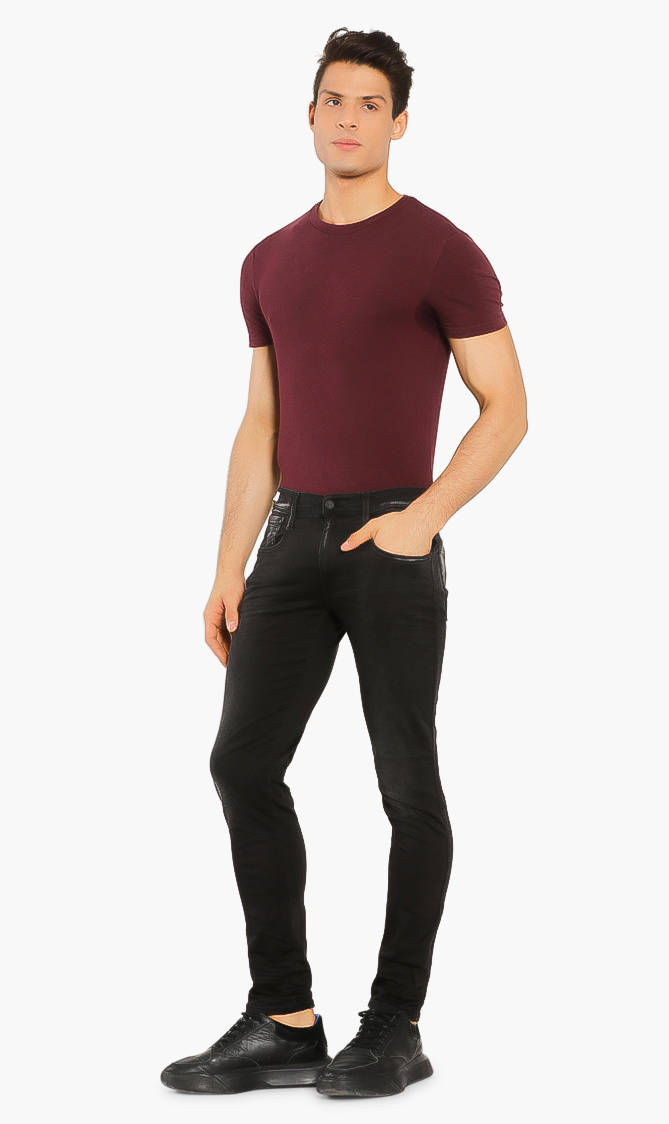 

Anbass Hyperflex Stretch Jeans, Black