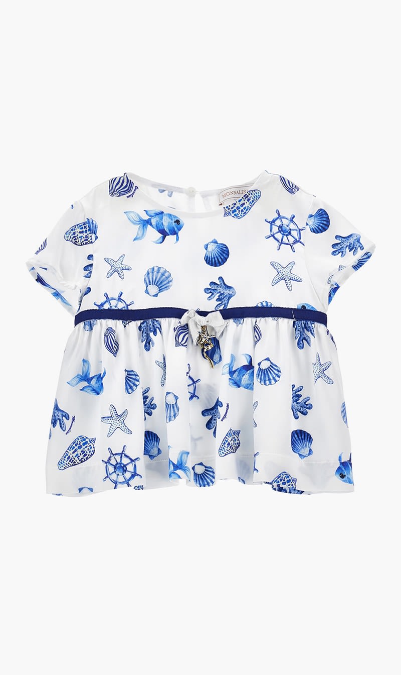 

Monnalisa Multi-color Top Rasetto Stmarine Rid for Girls | The Deal Outlet