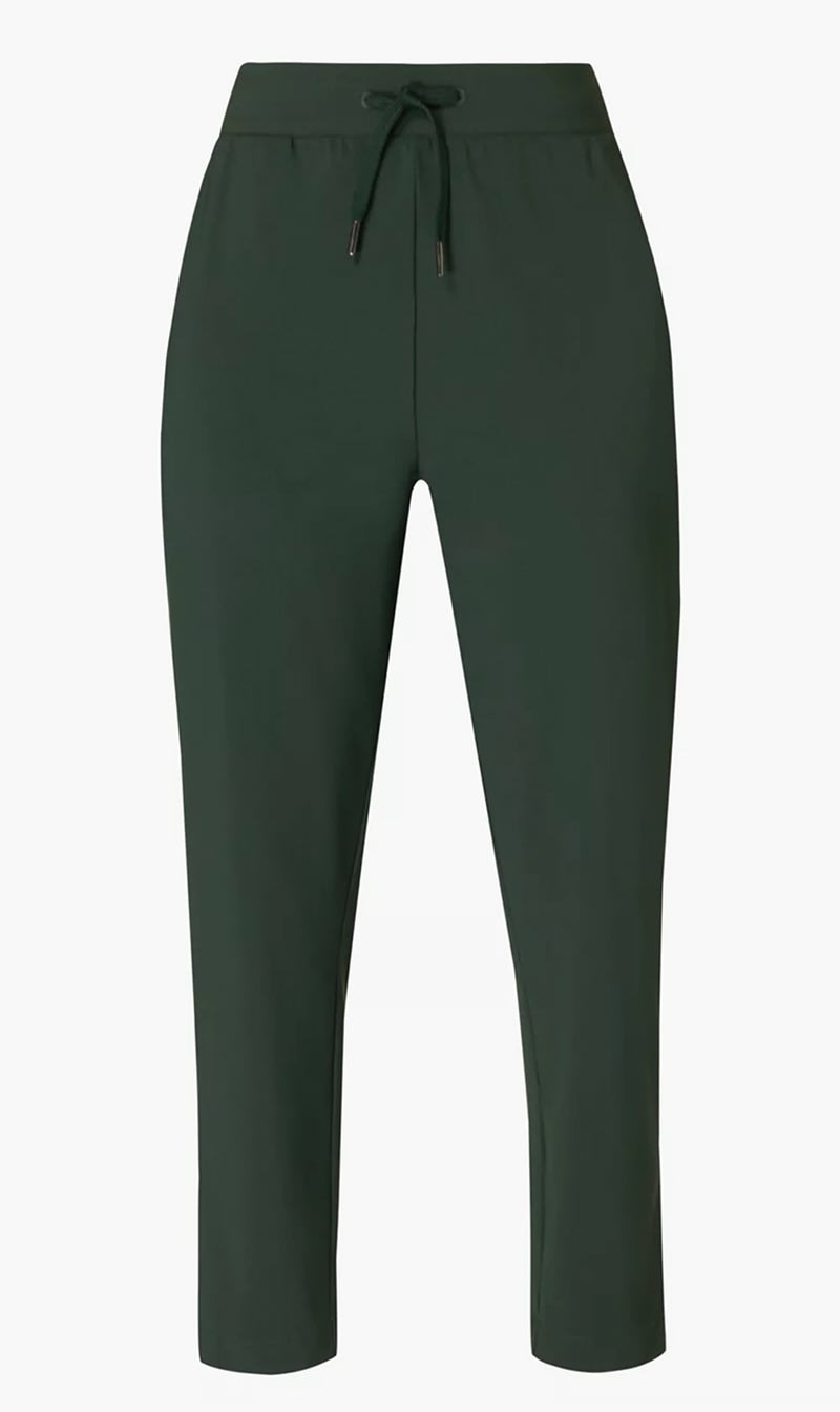 

Sweaty Betty Green Explorer Side Stripe 27" Trous for Women | The Deal Outlet