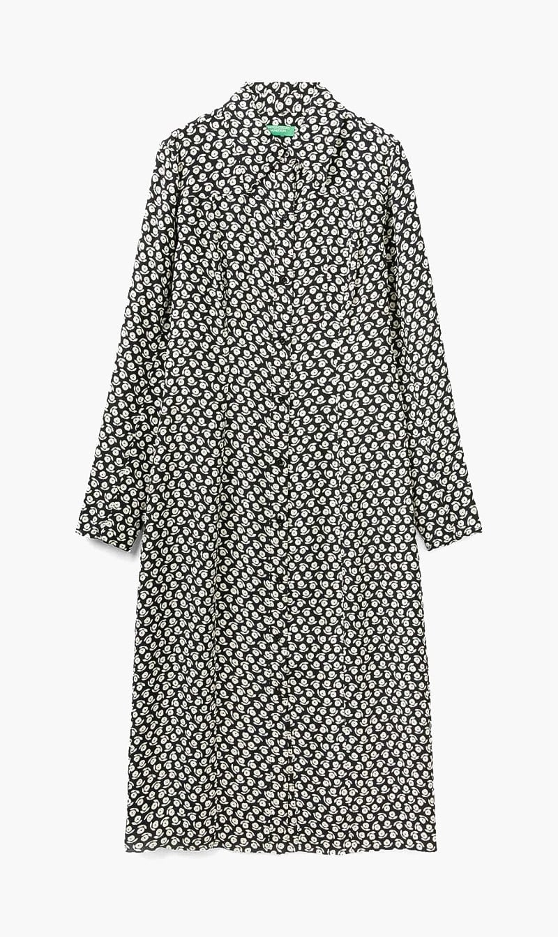 United Colors Of Benetton Multi-color Printed Midi Dress for Women