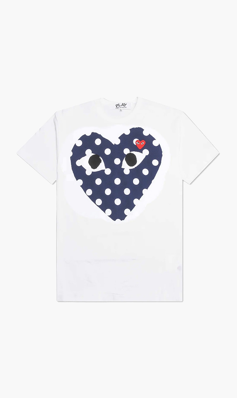 

Play Polka Dot Big Heart T-shirt, White