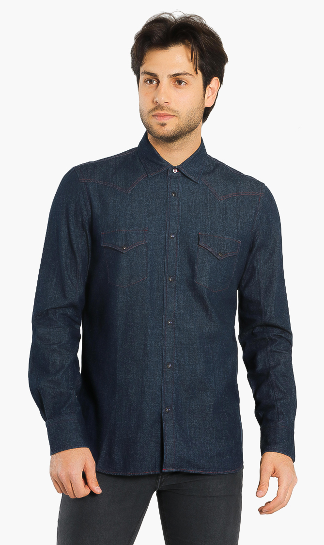 

JACOB COHEN Chest Pocket Denim Shirt