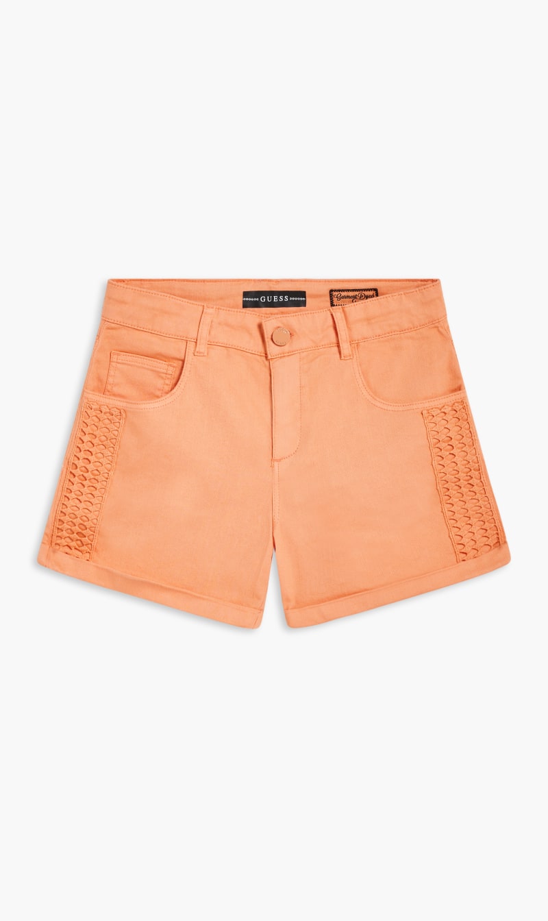 

Guess Pink Stretch Bull Denim Shorts for Kids | The Deal Outlet