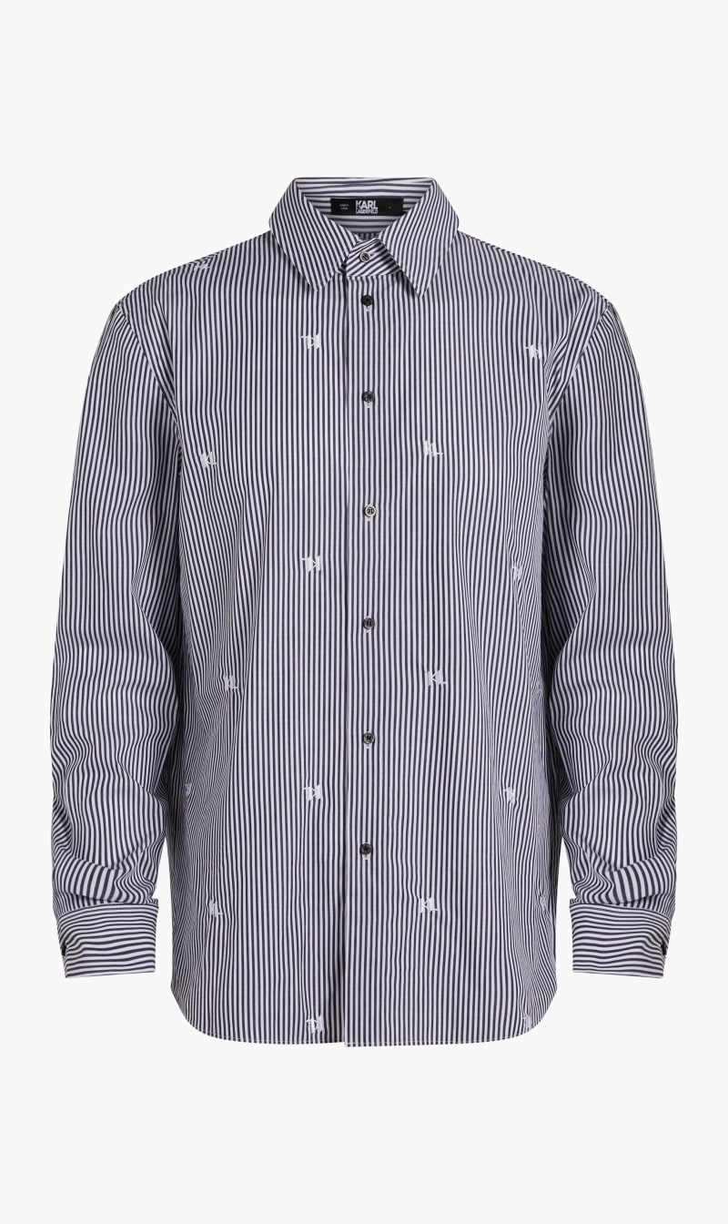 

Karl Lagerfeld Multi-color Kl Monogram Stripe Shirt for Kids | The Deal Outlet
