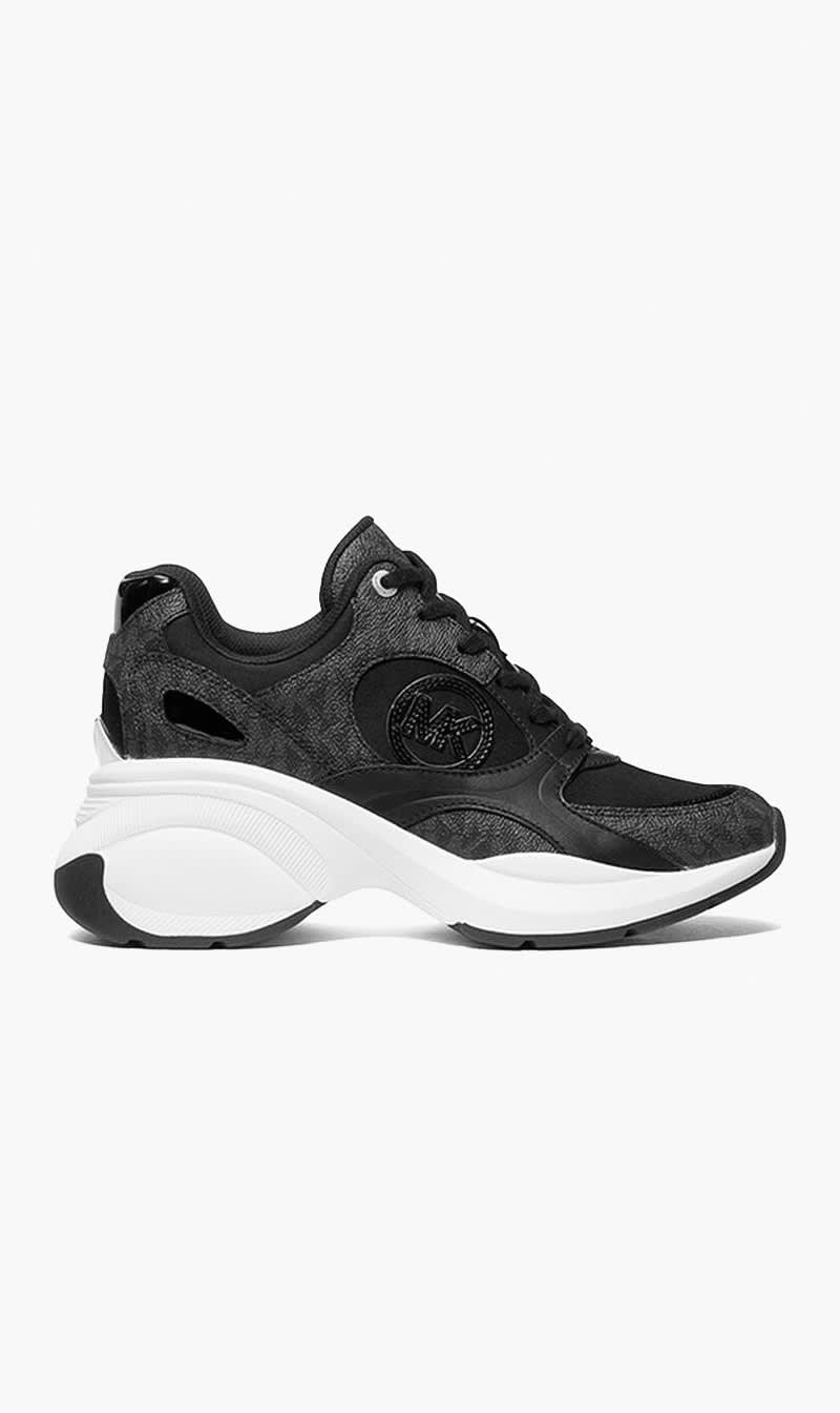 Black Zuma Signature Logo Trainer for Women