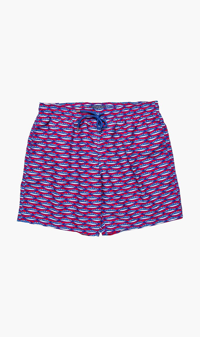 

Vilebrequin Moorea Fish Currant Swim Trunks