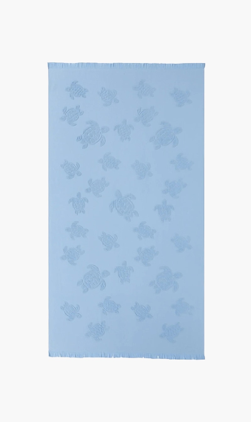

Jacquard Turtles Beach Towel, Light blue