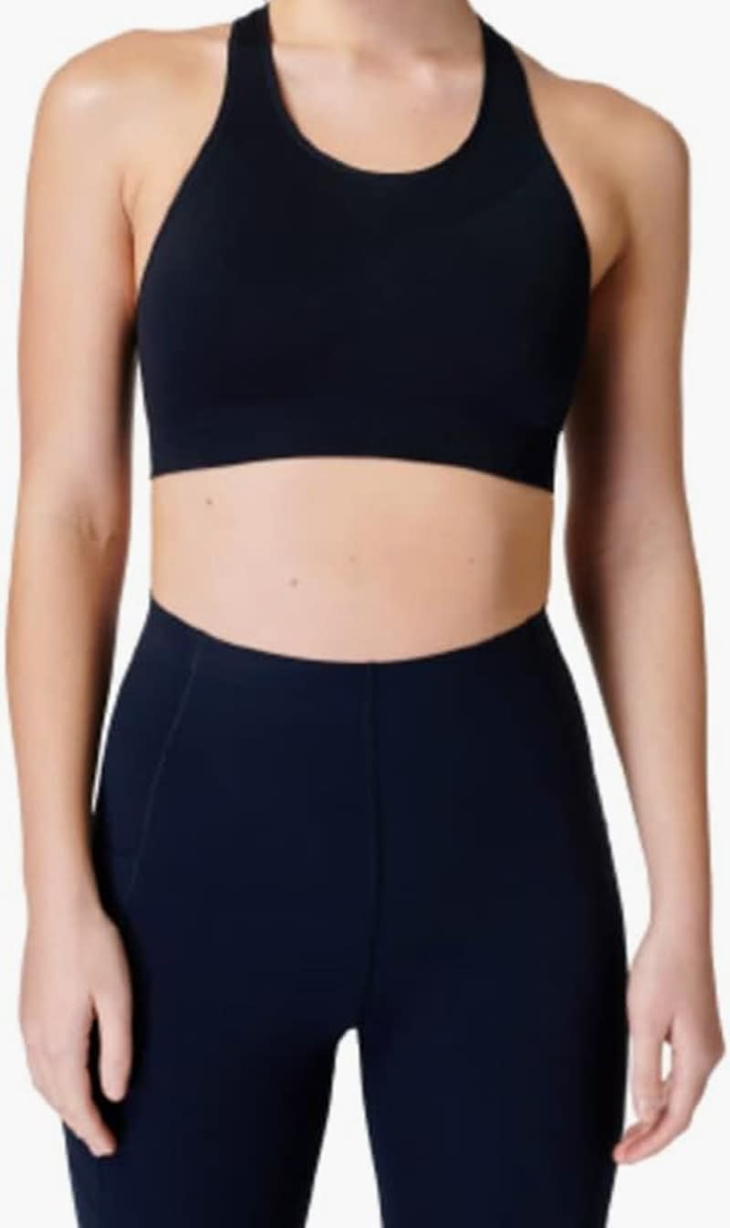 

Sweaty Betty Black Stamina Workout Bra for Women | The Deal Outlet