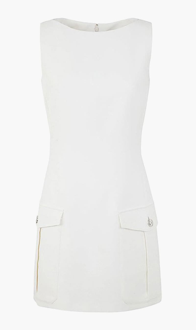 Versace White Sleeveless Dress for Women