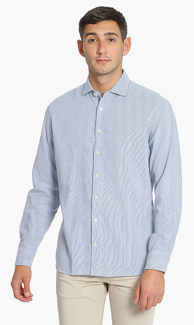

Hackett London Flannel Brushed Stripe Slim Fit Shirt