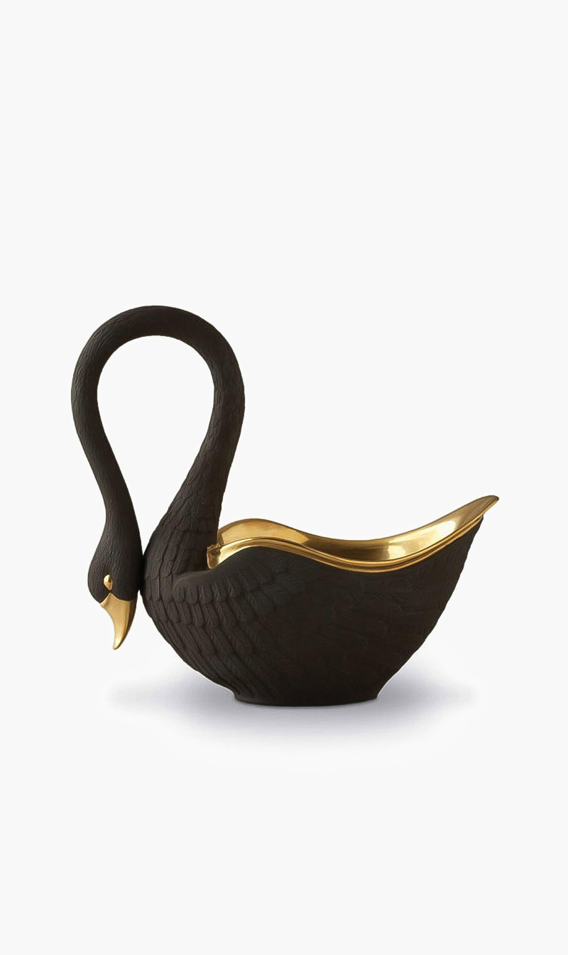 

L'objet Swan Black Medium Bowl