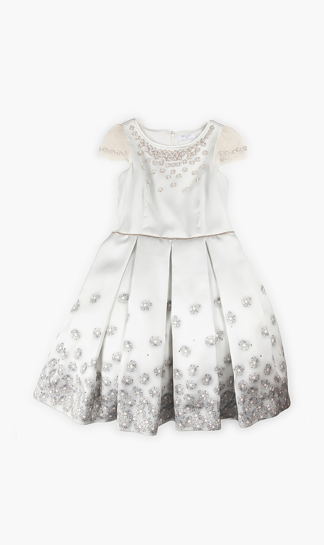

Monnalisa Dress With Beads And Sequins
