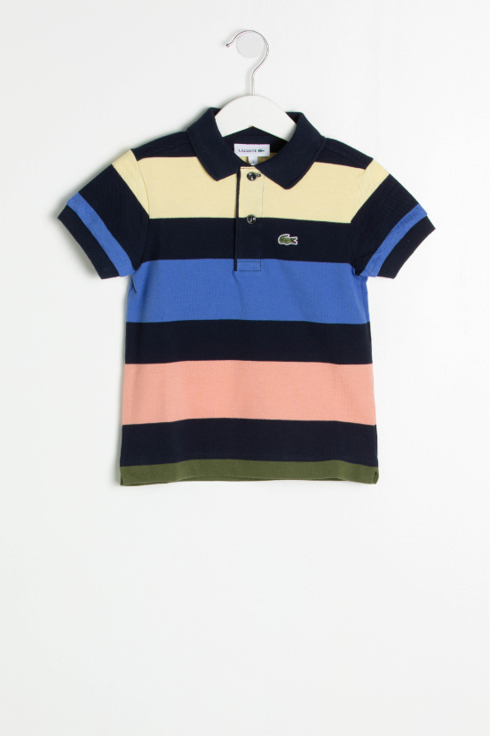 

Lacoste Colorblock Striped Polo Shirt