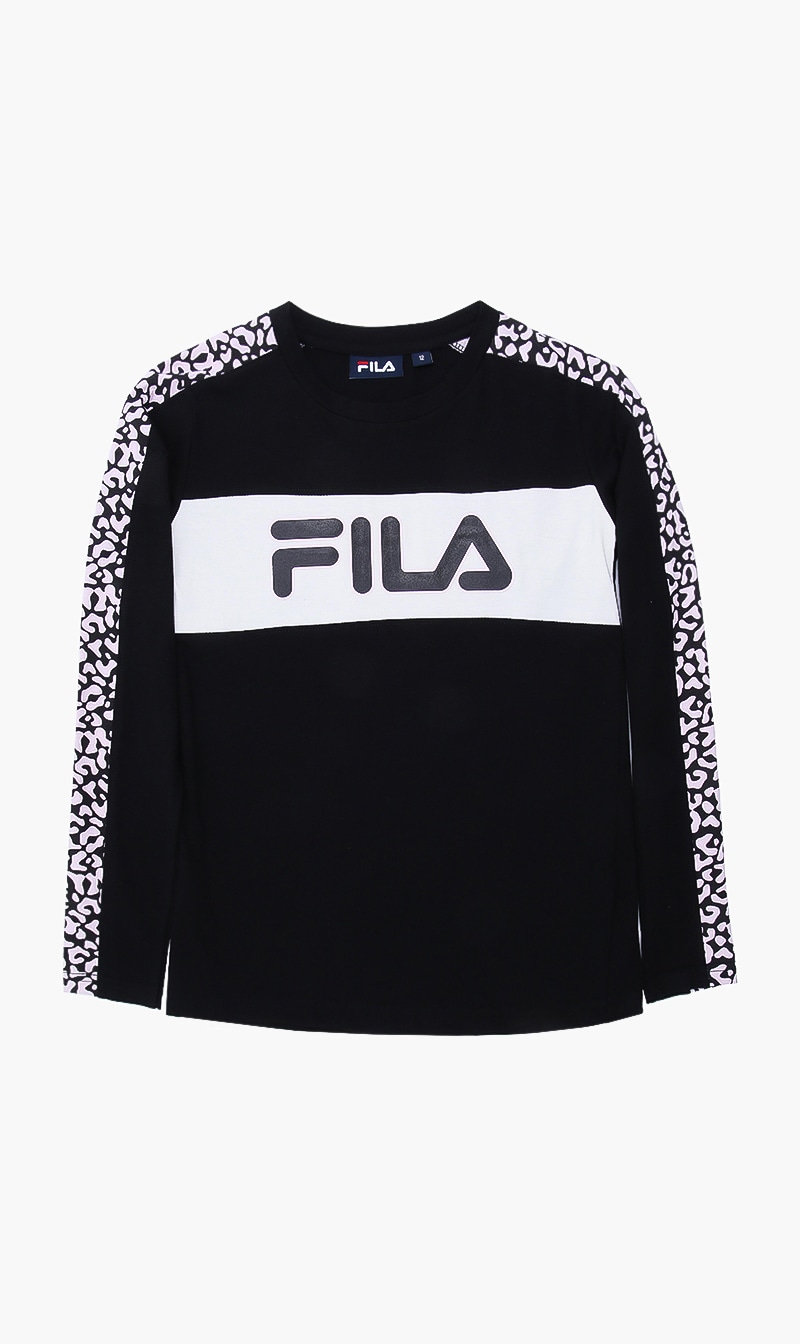 

Teen Ls Cotton T-shirt, Black