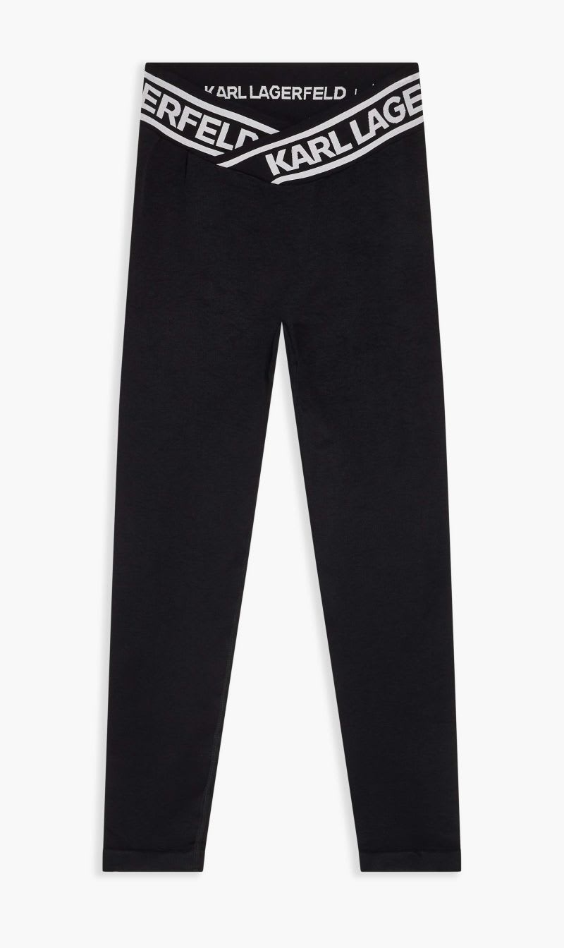 

Karl Lagerfeld Black Seamless Logo Leggings for Women | The Deal Outlet
