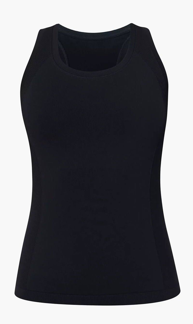 

Sweaty Betty Black Athlete Seamless Workout Tank for Women | The Deal Outlet