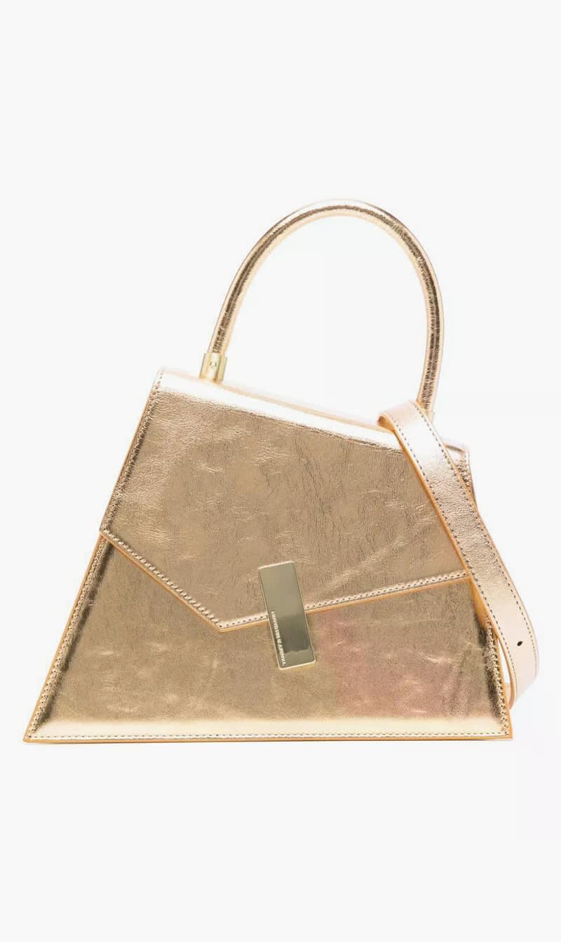 

Tammy & Benjamin Gold Cubist Crossbody Bag for Women | The Deal Outlet