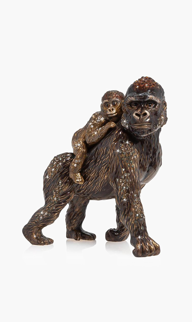 

Jungle Mother And Baby Gorilla Figurine