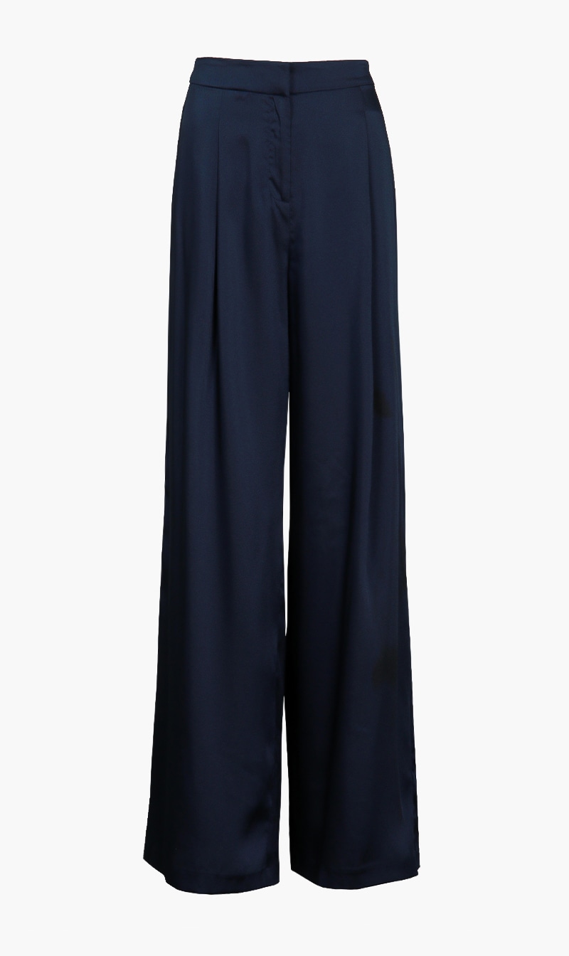 

Michael Kors Blue Satin Wide Leg Trousers for Women | The Deal Outlet