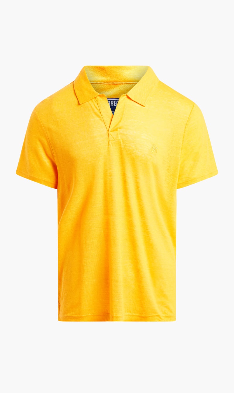 

Vilebrequin Pink Pyramid Linen Polo Shirt for Men | The Deal Outlet