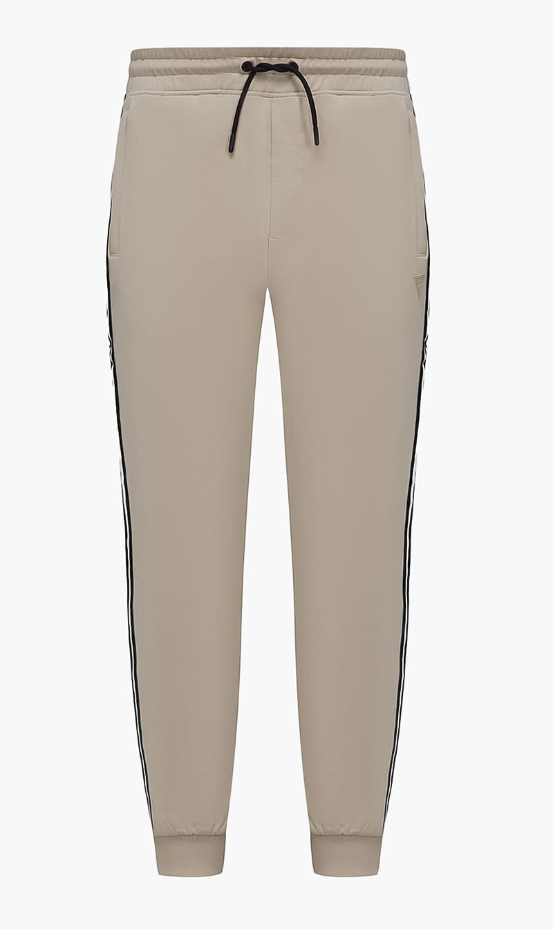 

Guess Beige Arlo Sweatpants Organic Clear Fleece | The Deal Outlet