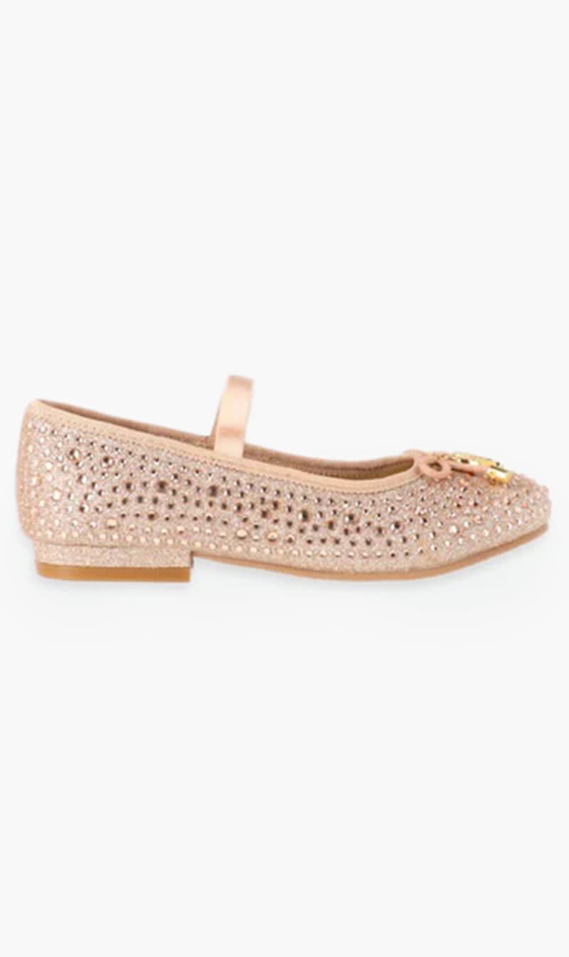 

Angel's Face Red Maya Crystal Pump Rose Gold for Girls | The Deal Outlet