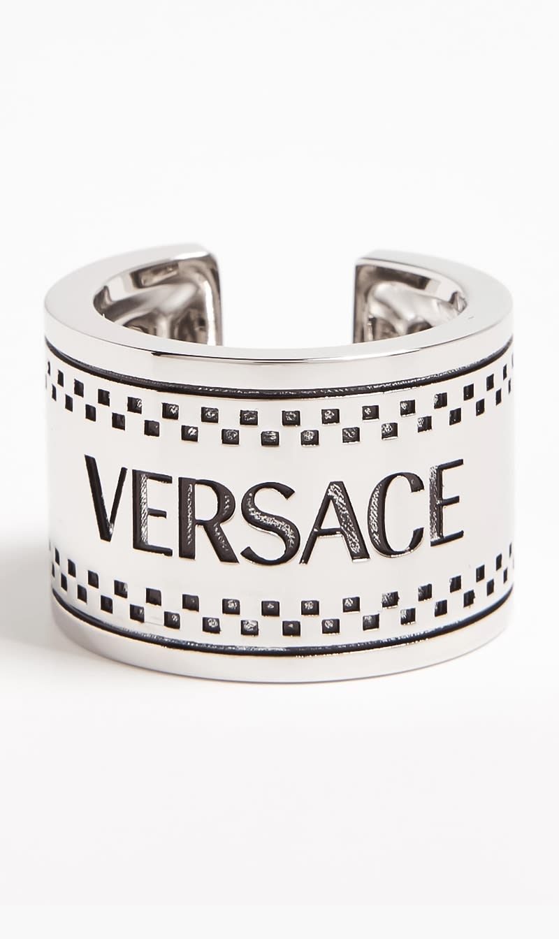 

Versace Silver Ring Metal for Men | The Deal Outlet