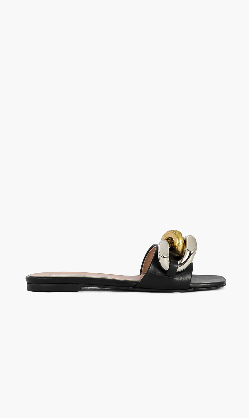 

Stella Mc Cartney Black Falabella Soft Eco Slip On Flats for Women | The Deal Outlet