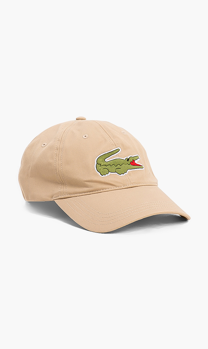 

Lacoste Contrast Strap And Oversized Crocodile Cotton Cap