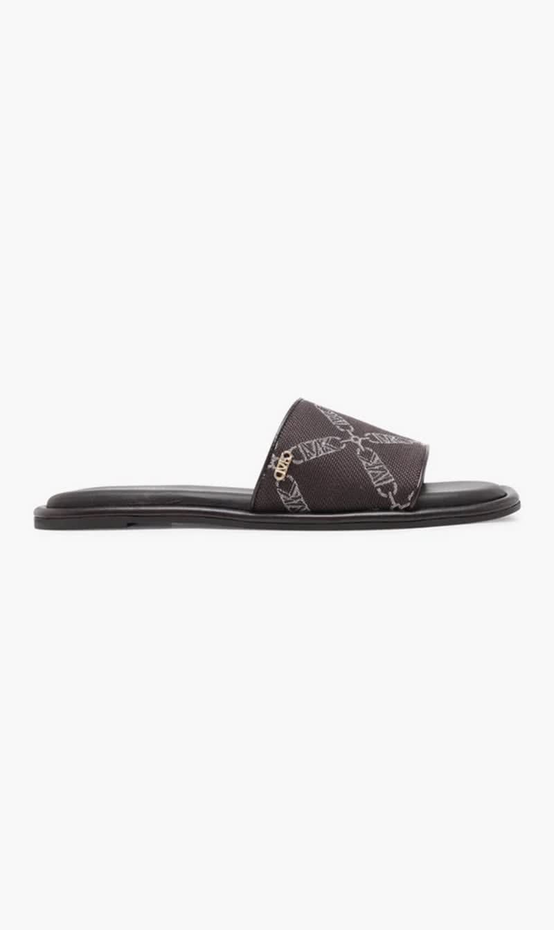 

Michael Kors Brown Hayworth Slide for Women | The Deal Outlet