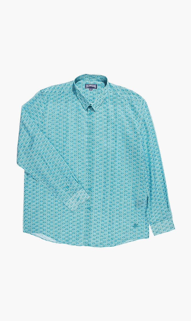 

Vilebrequin Caracal Unisex Anchor Print Long Sleeve Shirt
