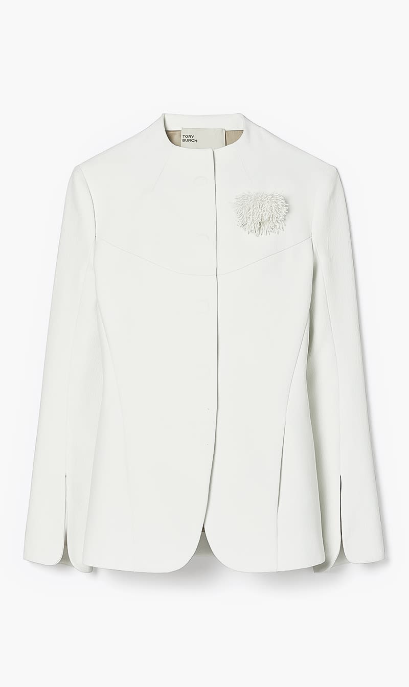 

Tory Burch White Double-faced Cotton Jacket for Women | The Deal Outlet