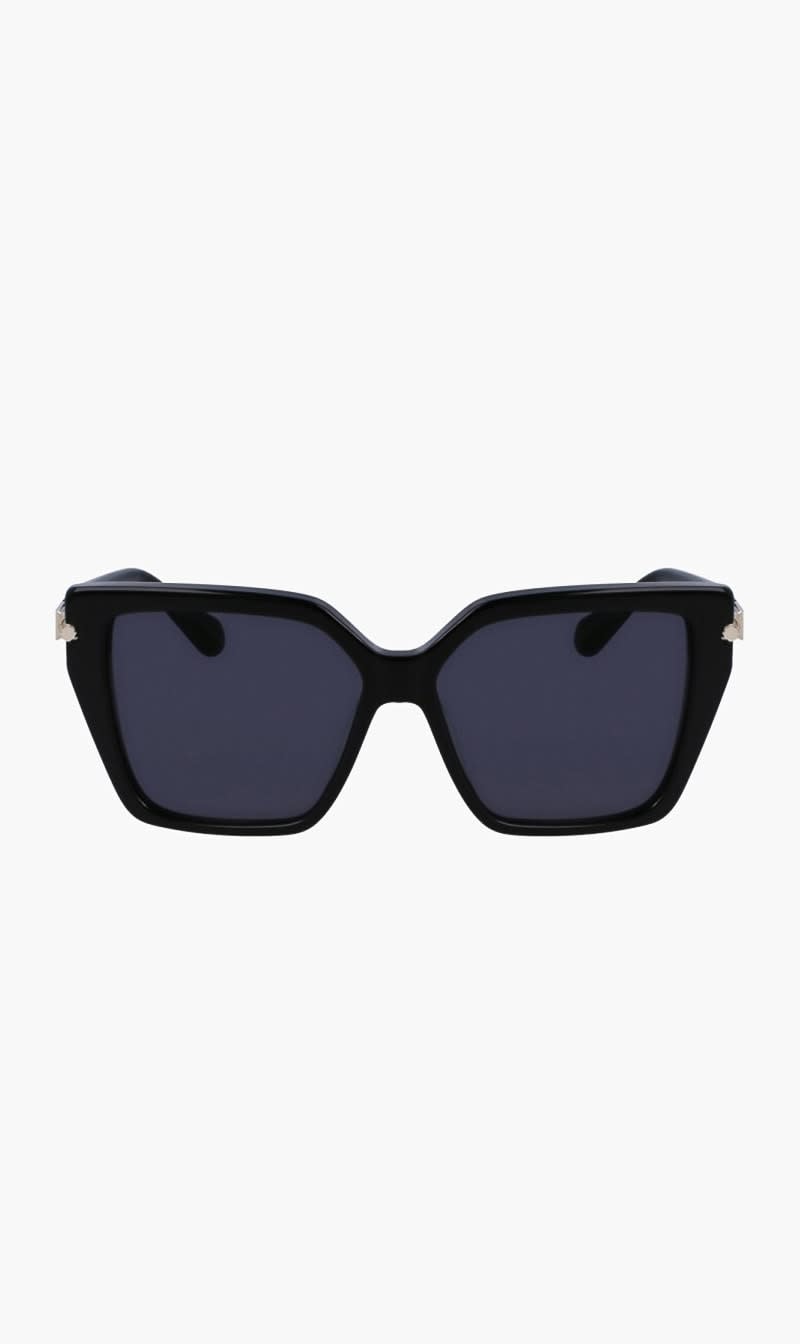 Black Ferragamo Blue Cat Eye Sunglasses for Women