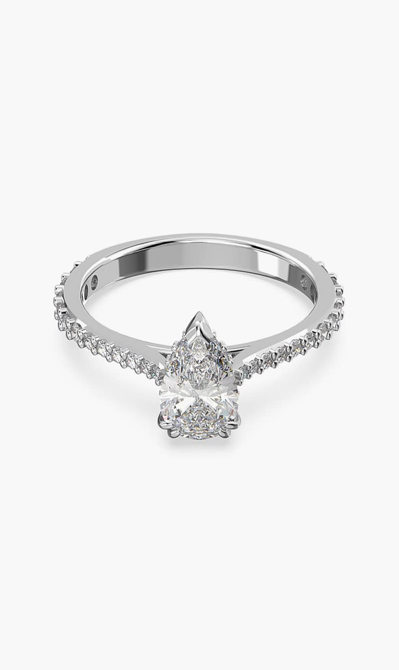 

Swarovski Others Sjc Thebasics Ring Pear White/rhs 60mm for Women | The Deal Outlet