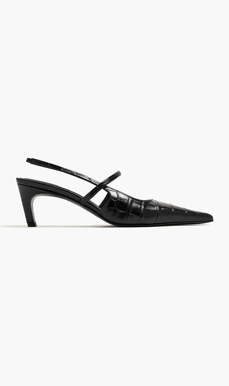 

Toteme Black The Sharp Slingback for Women | The Deal Outlet