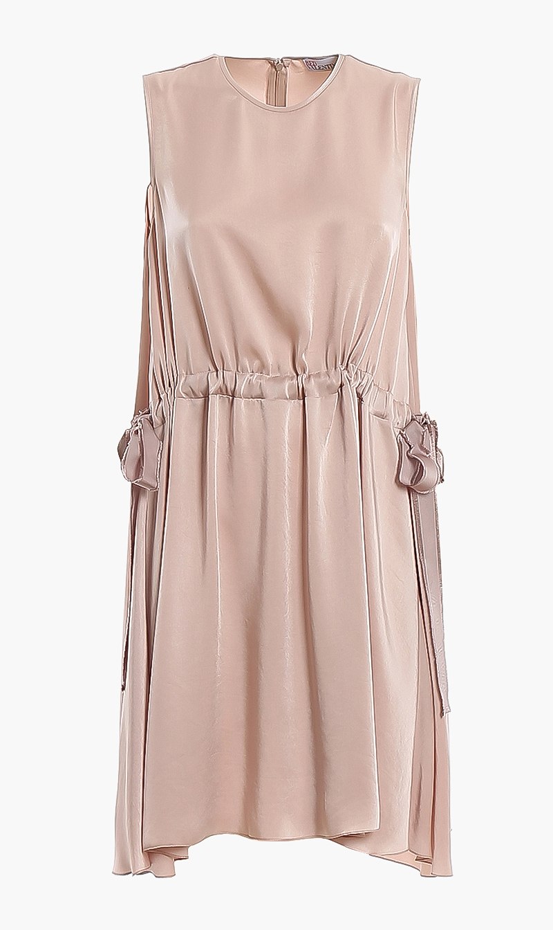 

Red Valentino Beige Drawstring Waist Shift Dress for Women | The Deal Outlet