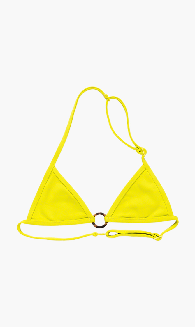 

Giteau Turtle Shell Triangle Halter Top, Green