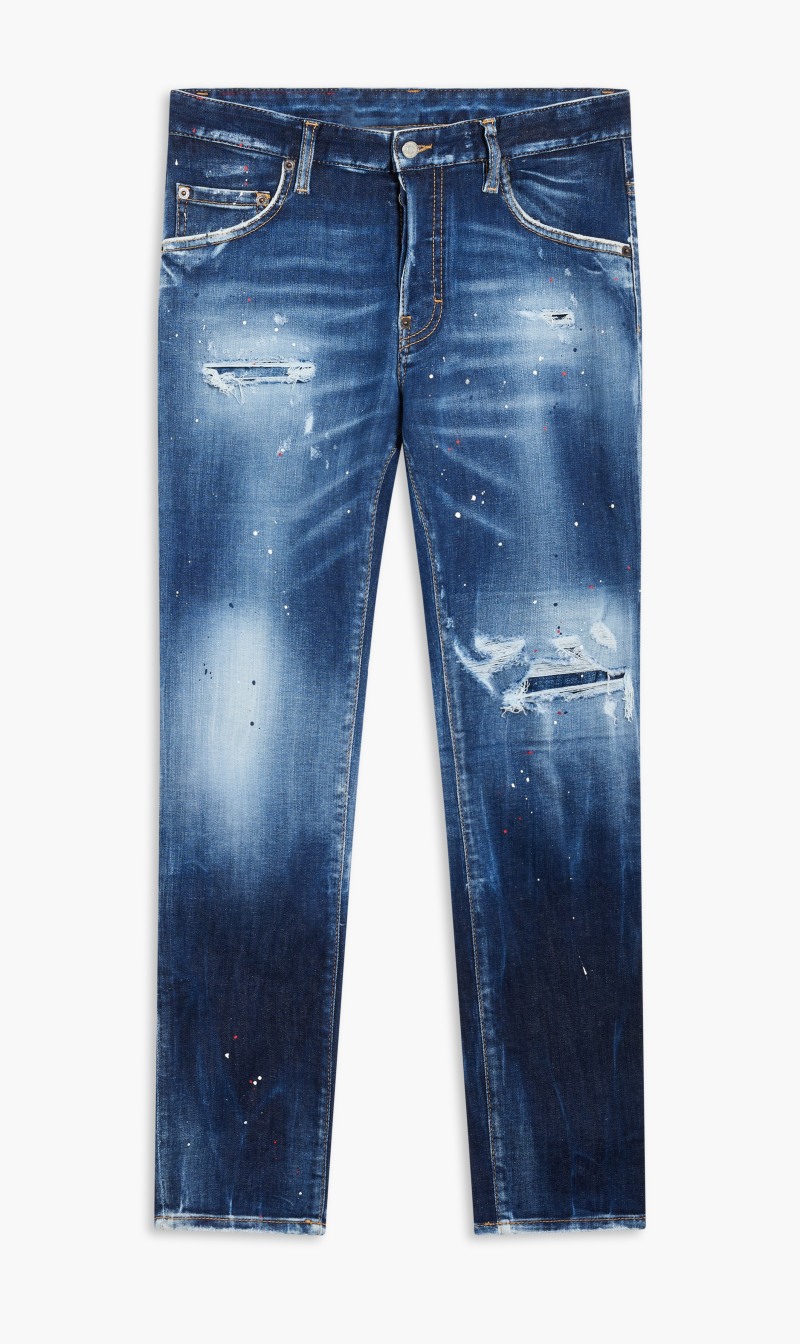 

Dsquared2 Blue Pants 5 Pockets for Men | The Deal Outlet