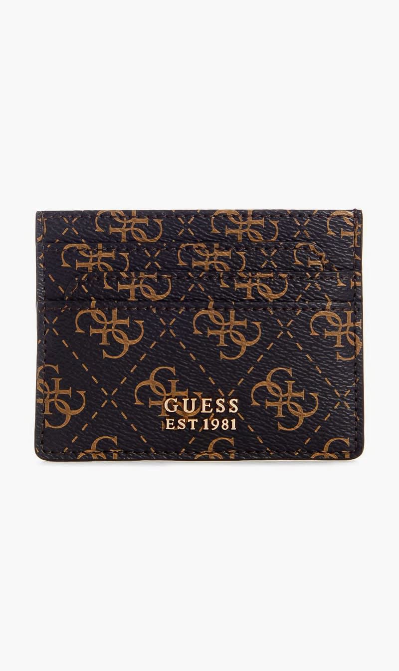 

Guess Brown Laurel Slg Card Holder for Women | The Deal Outlet