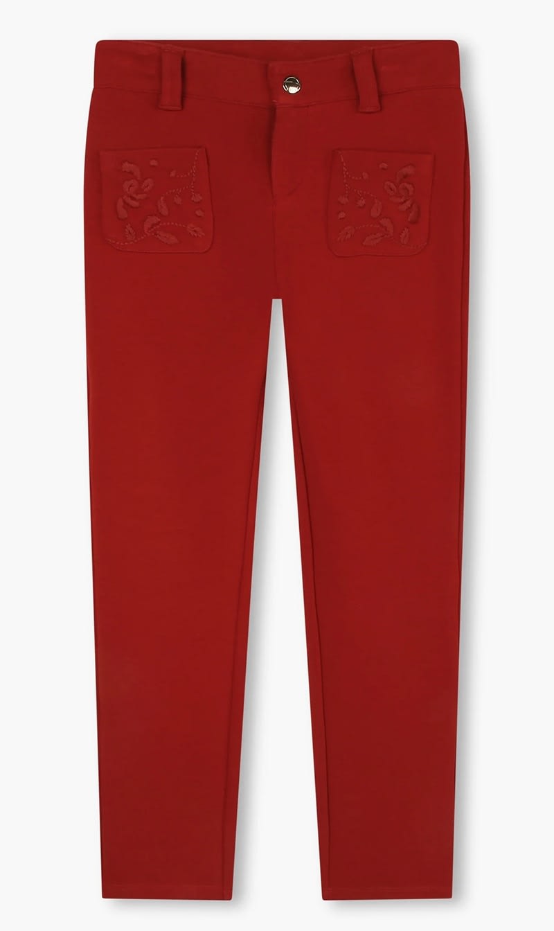 

Chloe Red Trousers for Girls | The Deal Outlet