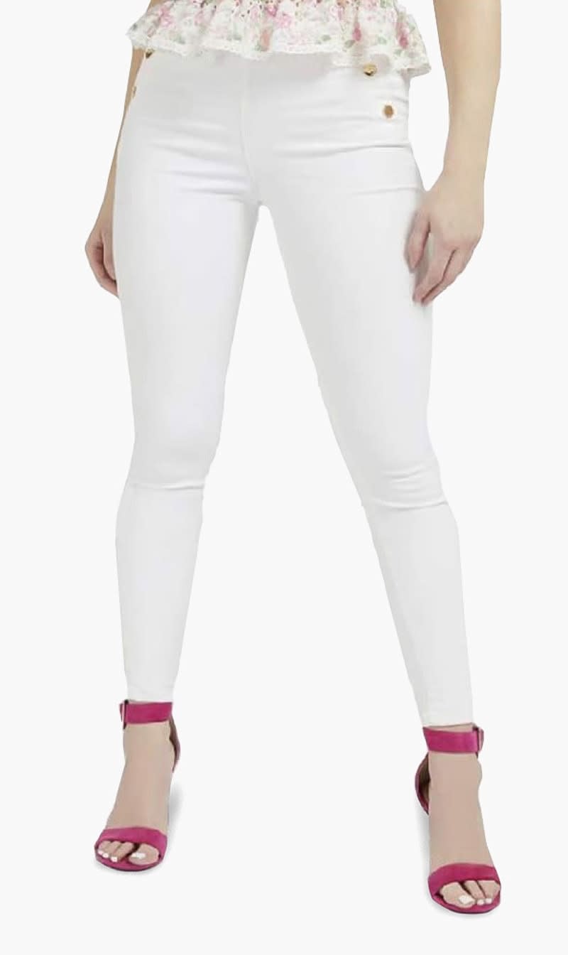 

Guess White Thin Jeans for Women | The Deal Outlet