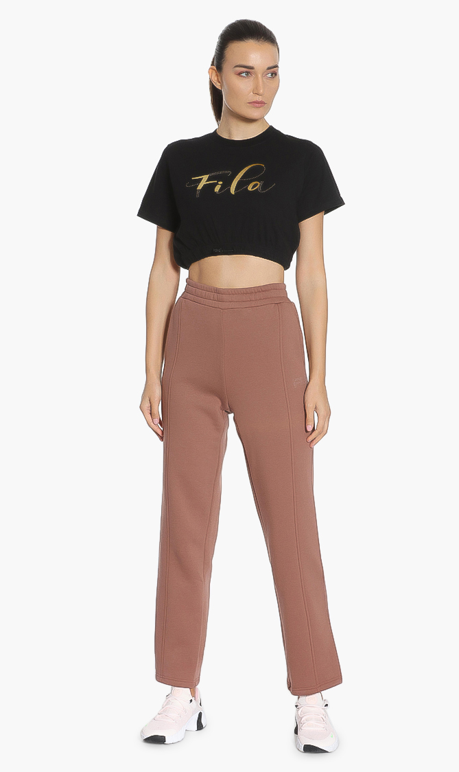 

Destiny Pintuck Jogger Pants, Brown